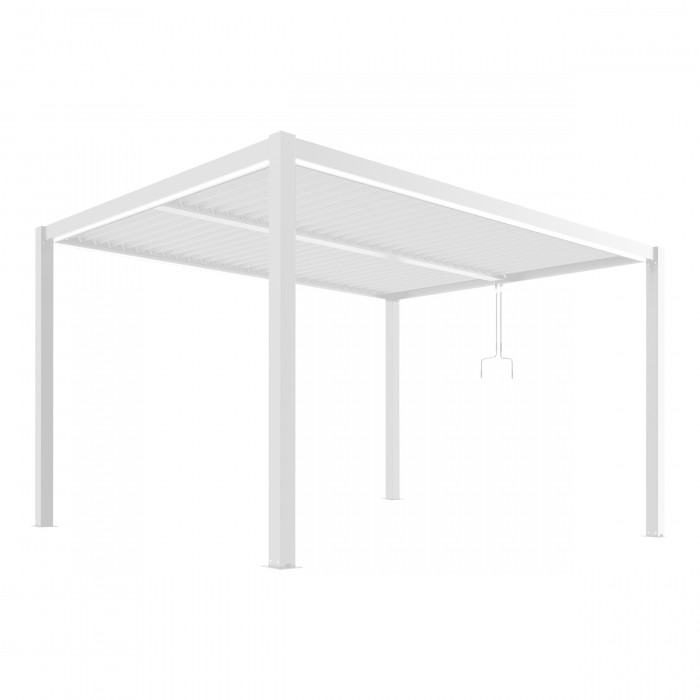 Pergola LUXE 3x4m biała z LED