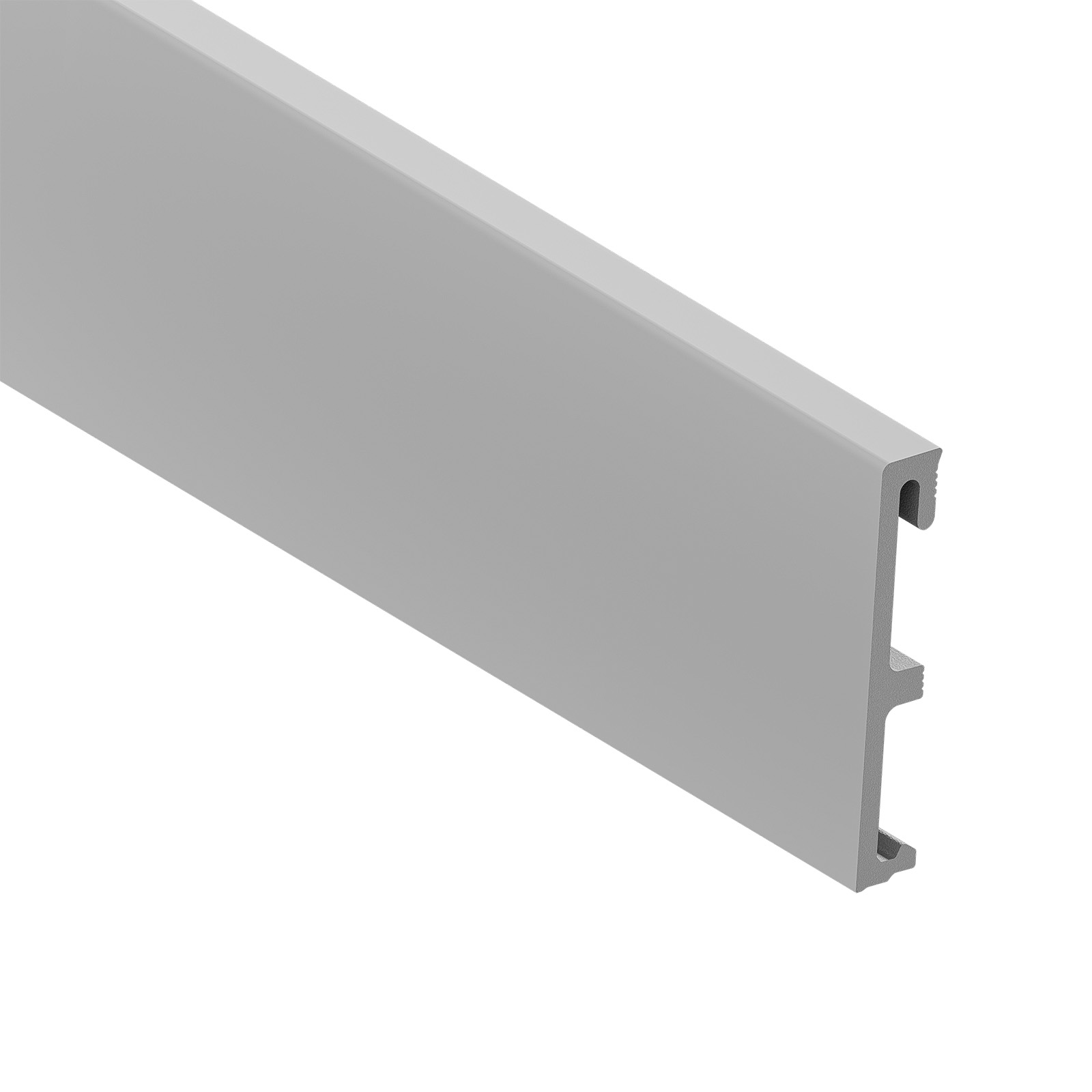 Listwa PS Alpha 100mm/2,4m Szara folia