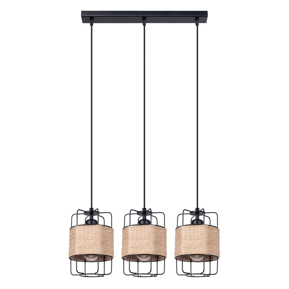 Lampa wisząca GIZUR 3L czarny 3xE27