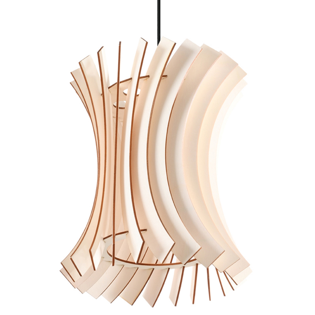 Lampa wisząca ORIANA drewno 1xE27