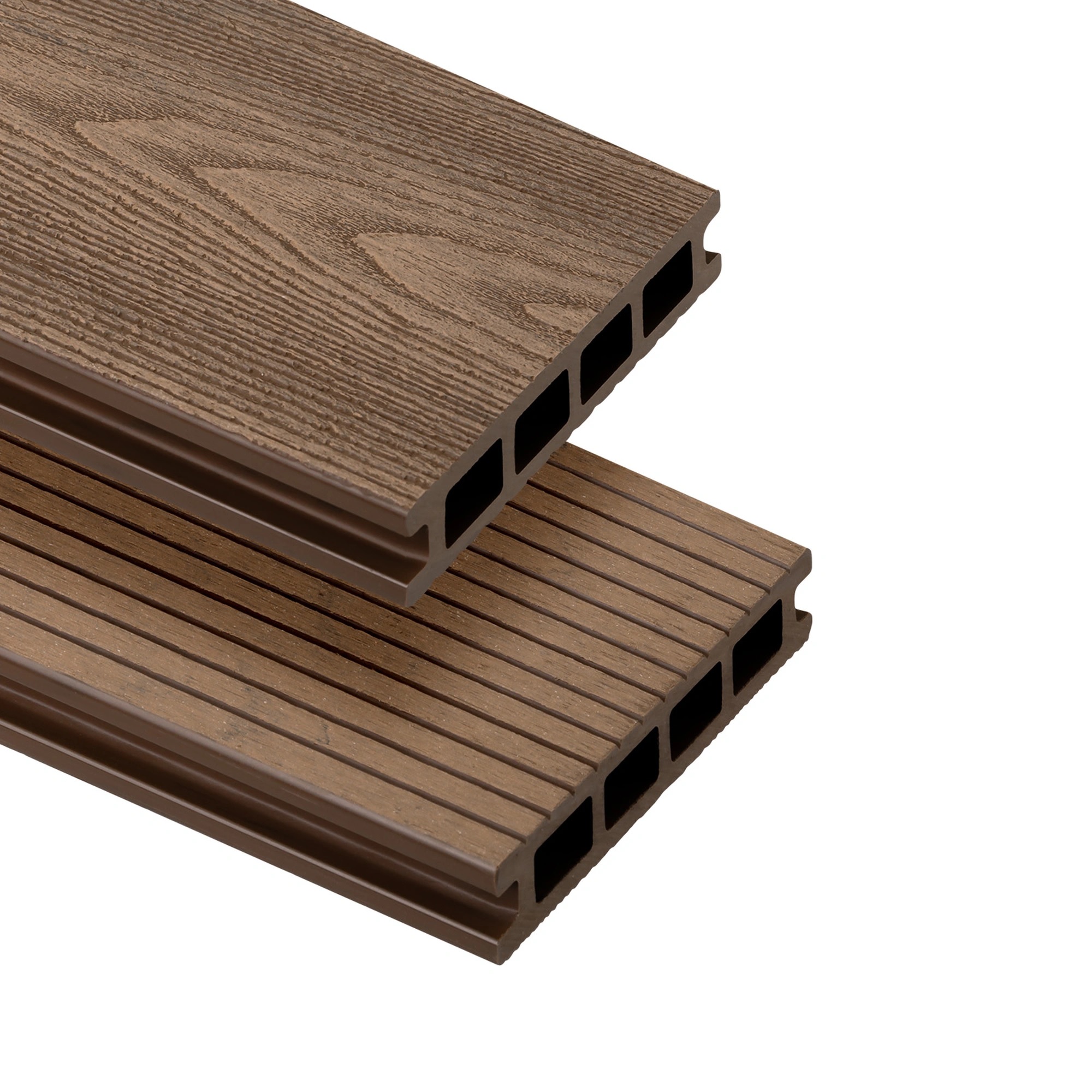 Próbka - Deska tarasowa WPC BERGDECK S140 Ciemny Teak