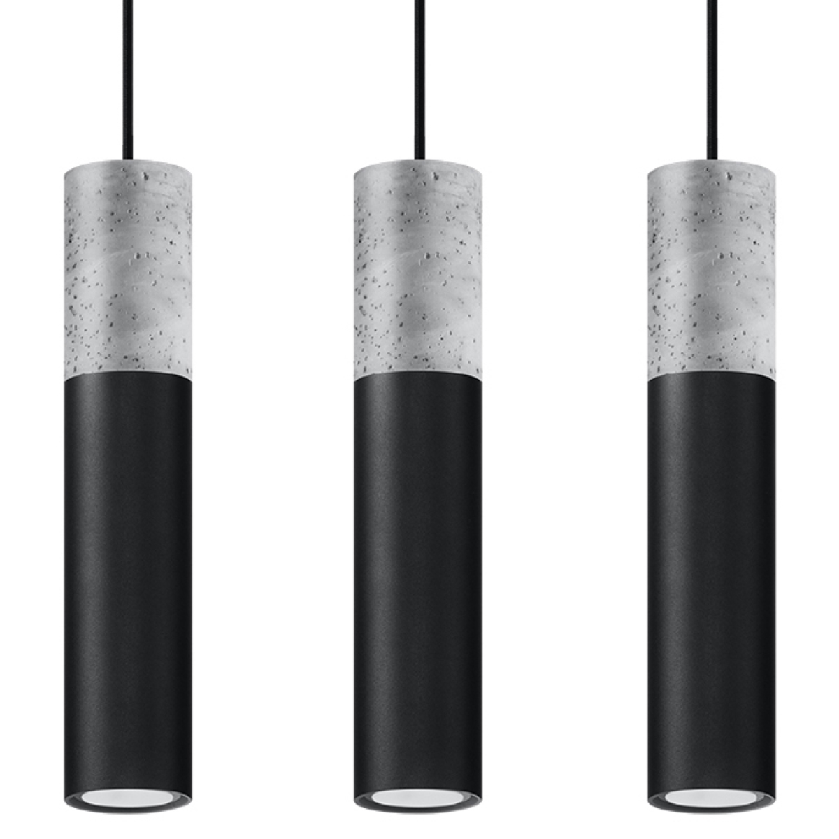 Lampa wisząca BORGIO 3L czarny 3xGU10
