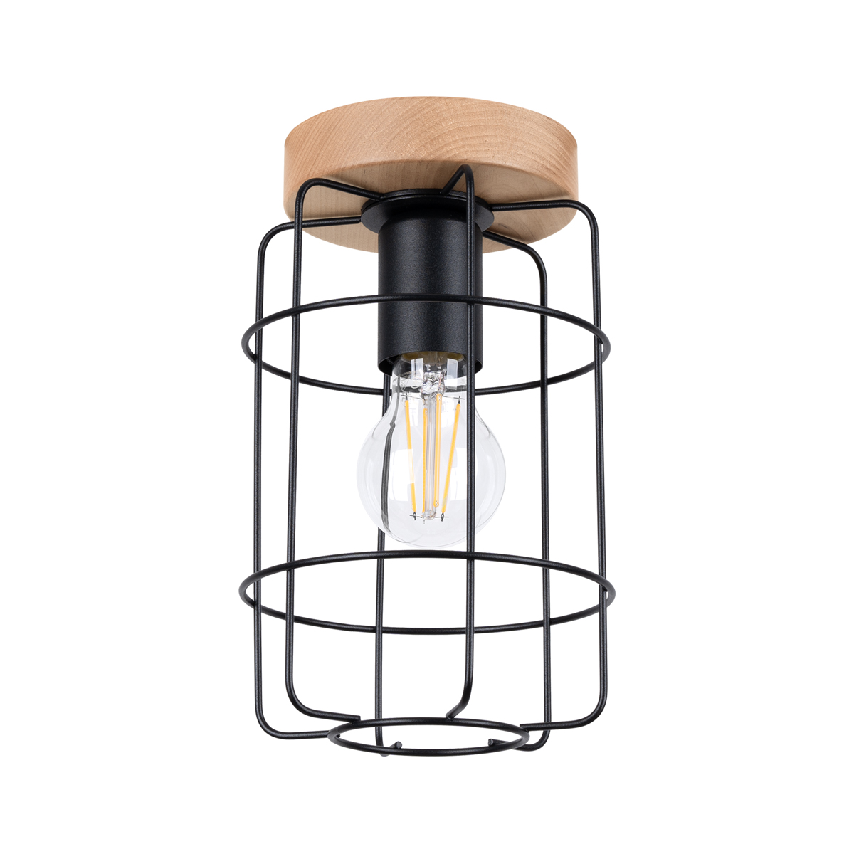Lampa sufitowa GOTTO czarny 1xE27