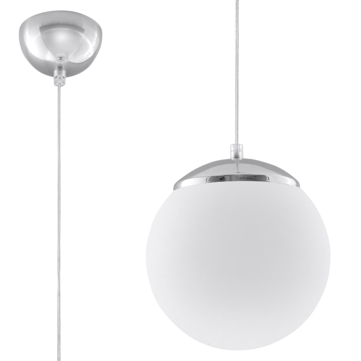 Lampa wisząca UGO 20 chrom 1xE27