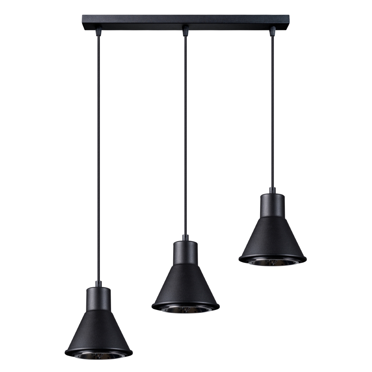 Lampa wisząca TAZILA 3 czarna [ES111] 3xES111