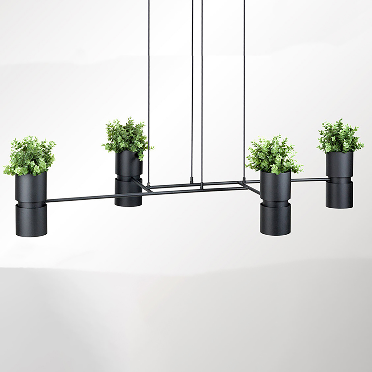 Lampa wisząca KUKKIA czarna 4xGU10/ES111