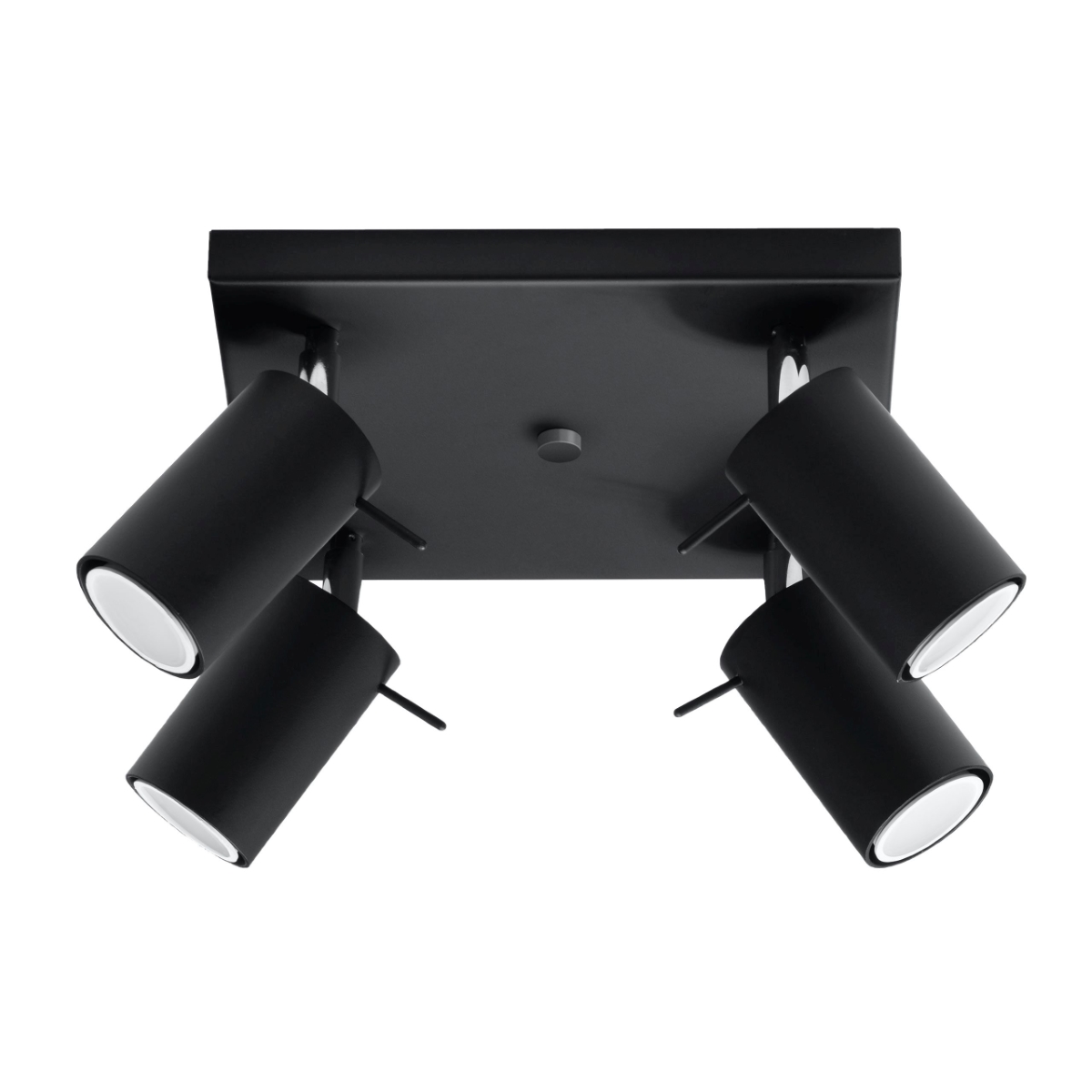 Lampa sufitowa RING 4 czarny 4xGU10