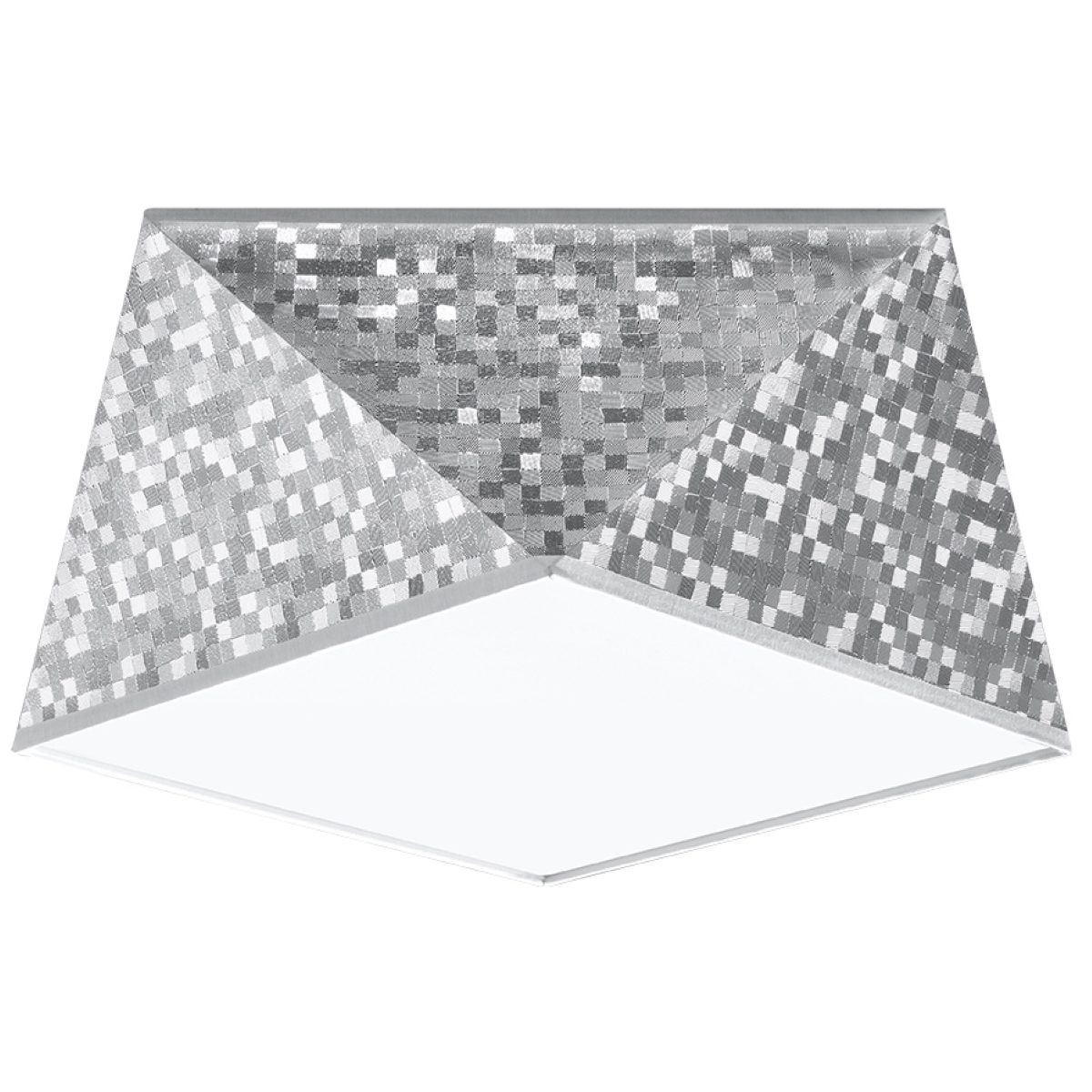 Lampa sufitowa HEXA 25 cekin srebrny 1xE27