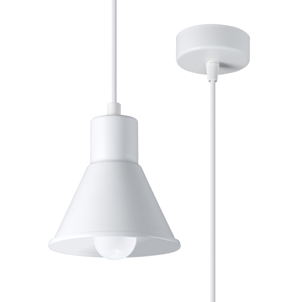Lampa wisząca TALEJA 1 biała [E27] 1xE27